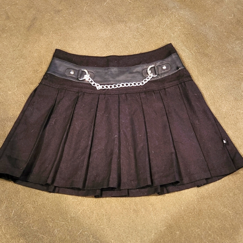 Royal Bones Skirt with Chain Detail